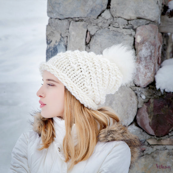 PomPom Beanie Slouchy