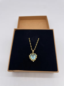 Heart Pendant Necklace 18k Gold Plated