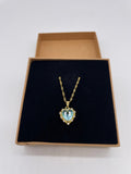 Heart Pendant Necklace 18k Gold Plated