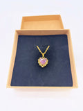 Heart Pendant Necklace 18k Gold Plated