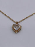 Heart Pendant Necklace 18k Gold Plated