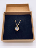 Heart Pendant Necklace 18k Gold Plated