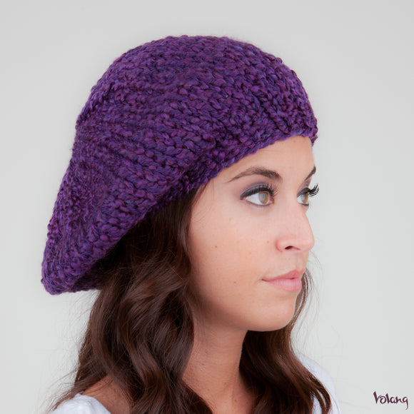 Beret Hat in Purple