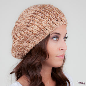 Beret Hat in Beige