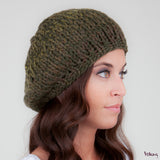 Beret Hat in Khaki Green