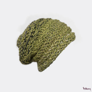 City Slouchy Hat in Lime Green