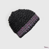 Tiffany Hat in Black and Purple