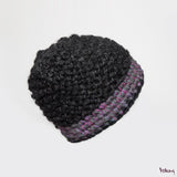 Tiffany Hat in Black and Purple