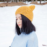 Cat Hat in Mustard Yellow