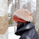 Brooklyn Slouchy Hat in Beige Brown