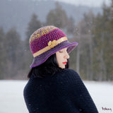 Sunday Hat in Purple Gold