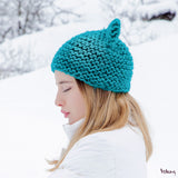 Cat Hat in Turquoise Blue