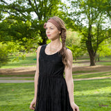 Silk Headband in Brown with Polkadots