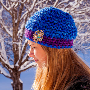 Tiffany Hat in Cobalt Blue