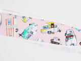 Headband with Cars, Fun fabric Headband, 50s Style Pinup Girl Head scarf, 100% Cotton Reversible Headband, Gift for Her