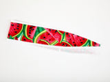 Headband with watermelons, Rockabilly Headband, 50s Style Pinup Girl Head wrap, Summer Headband 100% Cotton