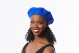 Wool Beret in Cobalt Blue, Royal Blue Beret, Felt beret for winter, Classic beret hat, Retro style beret, Winter Beret