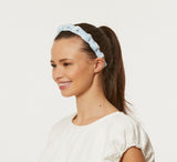 Blue Knot Headband, Spring Summer Headband for Women, Fun turban Headband, Light blue headband
