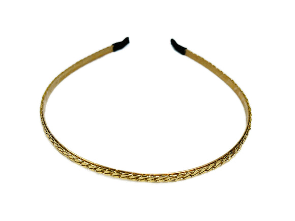 Gold Chain Headband, Minimalist Headwear, Spring Summer Headband, Headband with Chain, Simple gold headband